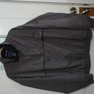 Sunderland Of Scotland Dolphin Mens Gray Waterproof Raincoat Golf Sz XL *READ*